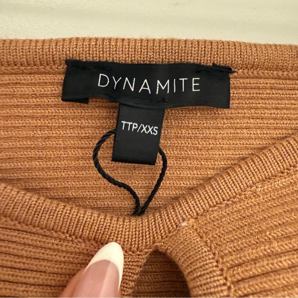 Dynamite Keyhole Rib Knit Tube Top - Picture 5 of 5